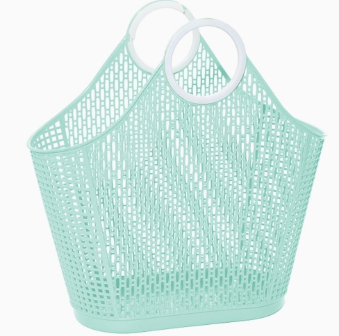 Fiesta Shopper Jelly Bag - Mint