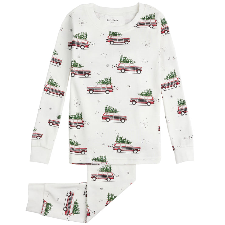 Christmas Car Long Sleeve Pjs