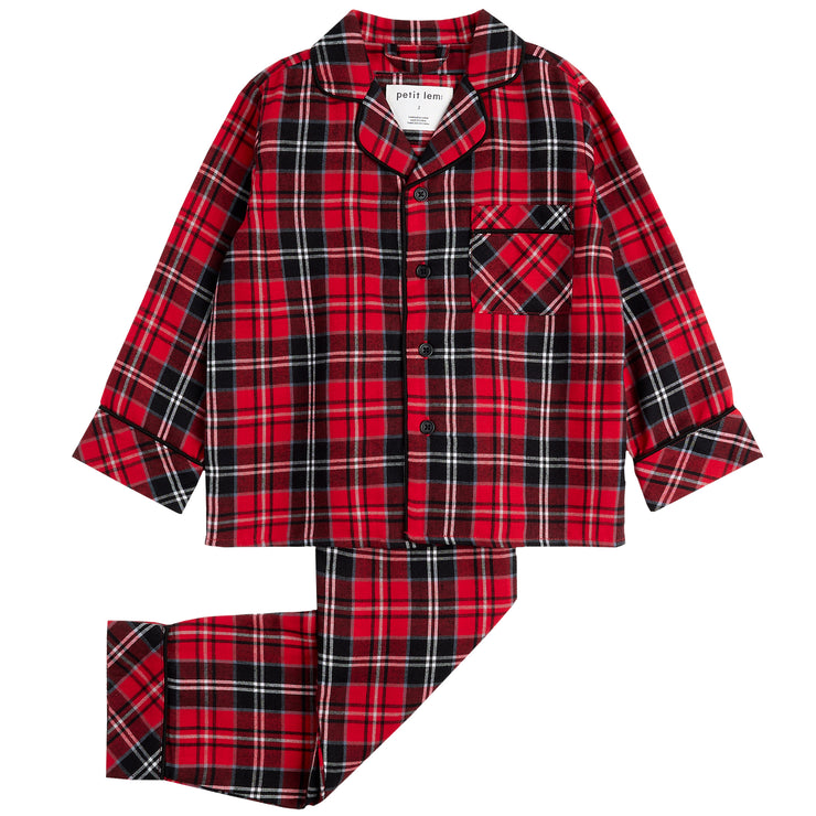 Red Plaid Long Sleeve Pjs