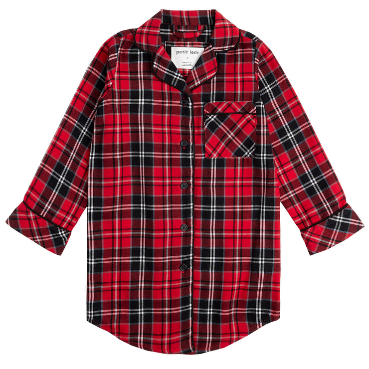 Red Plaid Night Gown