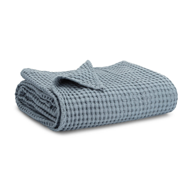 Waffle Baby Blanket By Comfy Cubs in Pacific Blue