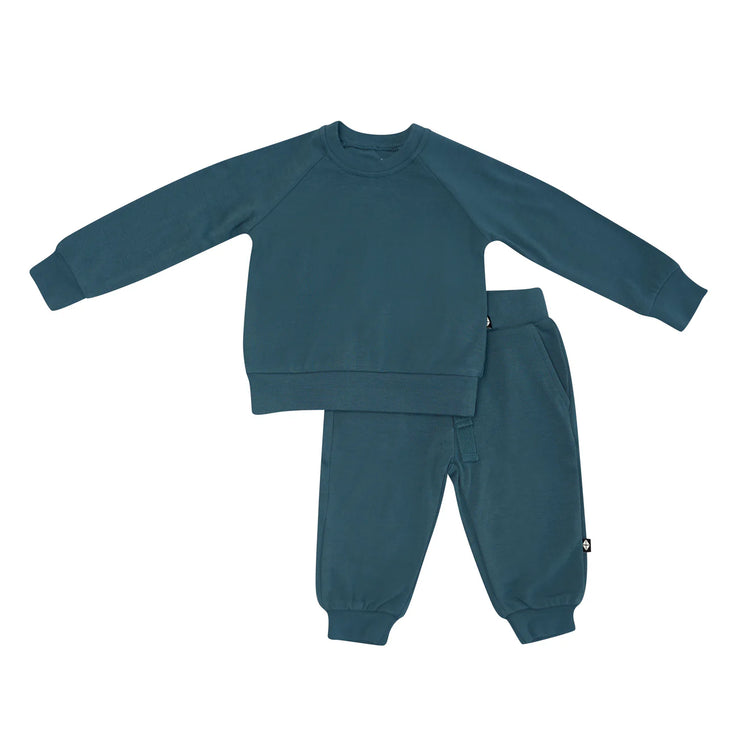 Bamboo Jersey Jogger Set in Atlantic
