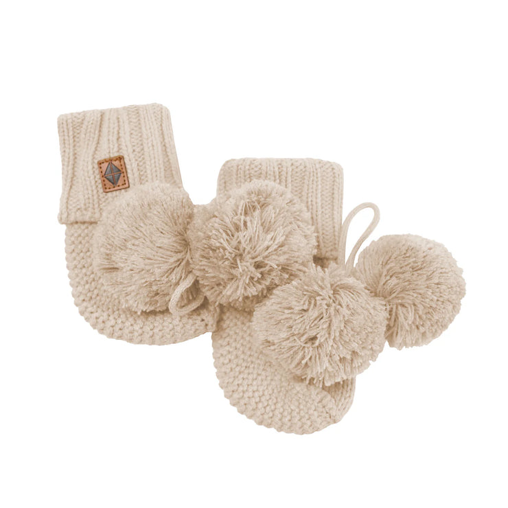 Knit Booties in Latte