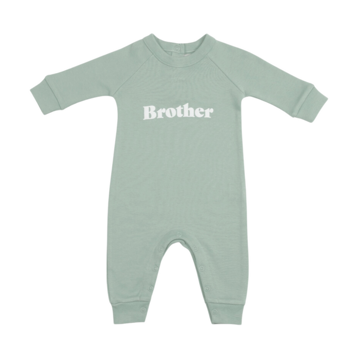Sage 'BROTHER' Onesie