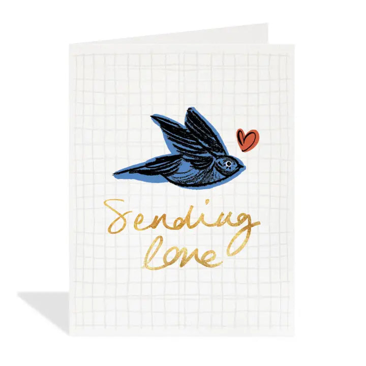 Sending Love Bird| Halfpenny Card