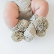Knit Booties in Latte