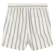Striped Linen Blend Shorts