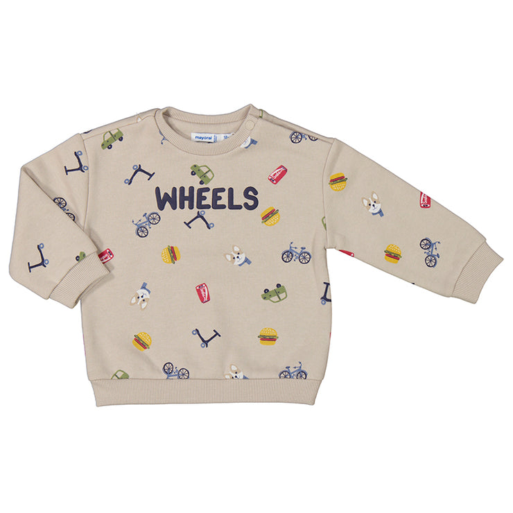 Wheels Printed Sweatshirt
