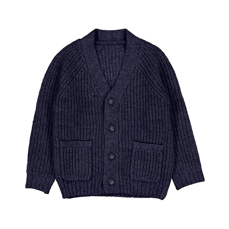 Navy Knit Cardigan