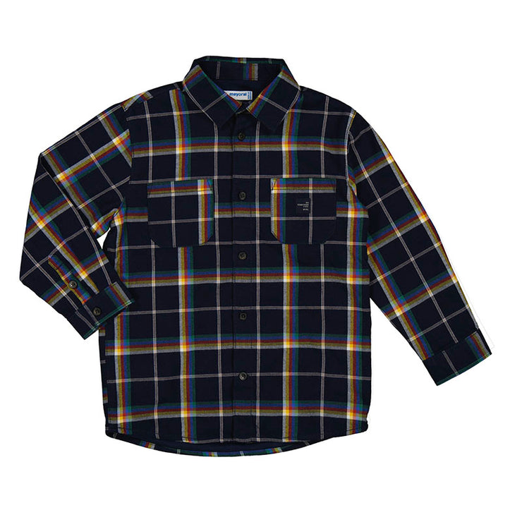 Plaid Long Sleeve Button Up Shirt