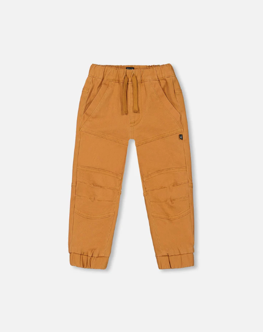 Stretch Twill Jogger Pants Caramel