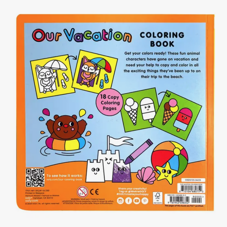 Our Vacation Copy Coloring Book