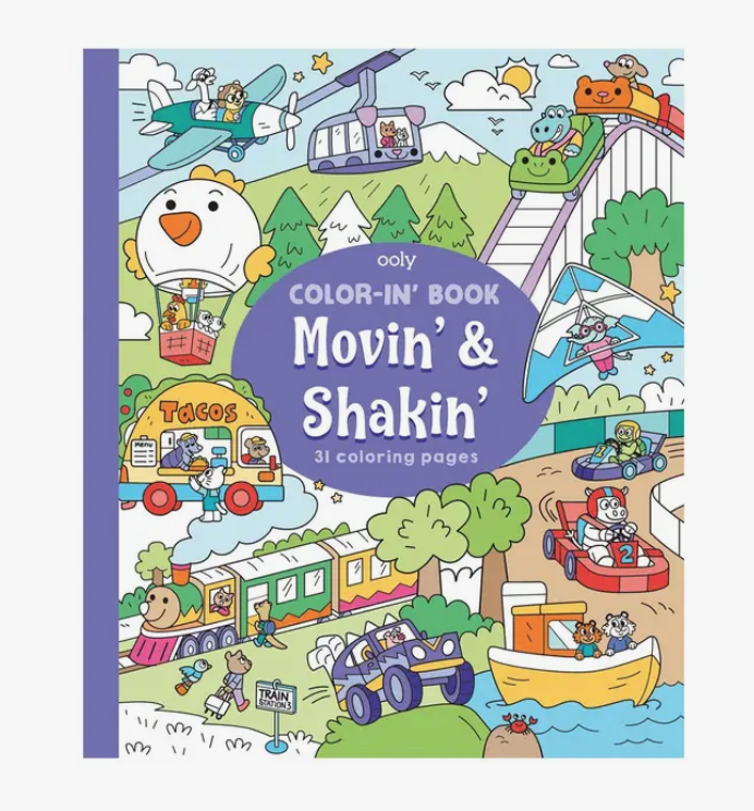 Color-in' Book: Movin' & Shakin'