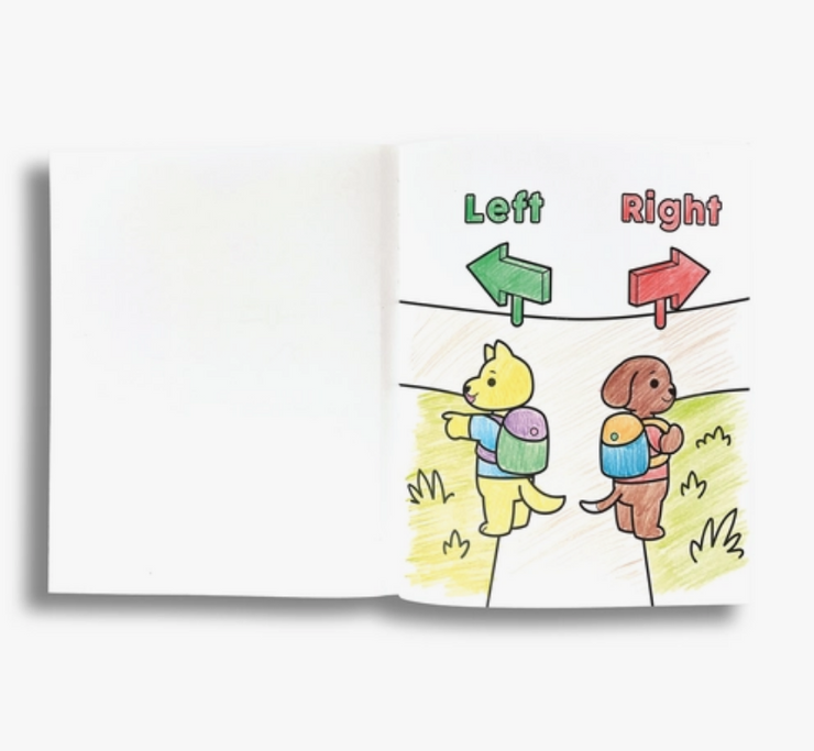 Toddler Color-in' Book: My First Opposites