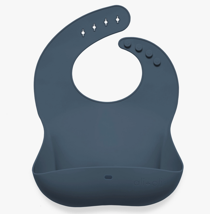 Silicone Roll Up Baby Bib - Night