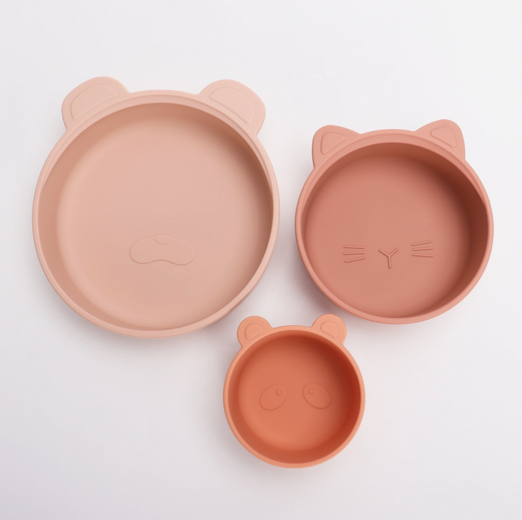 Stackabale Snack Bow Set - Terracotta-Blush