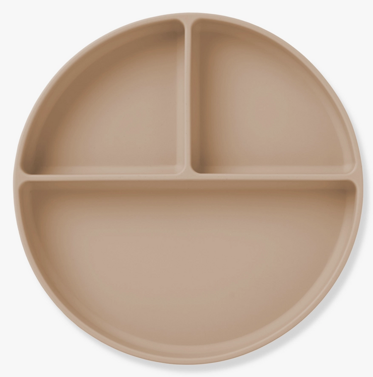 Divided Suction Plate - Oatmeal
