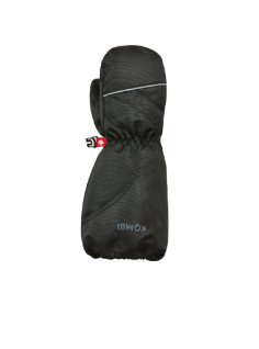 Children Mini Blizzard Zipped Mittens- Black