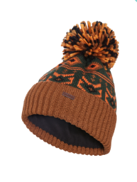 Junior Chill Jacquard and Pom Pom Toque - Tropic Green