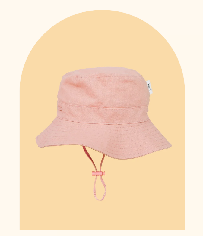 Cotton Sun Hat - Dusty Rose