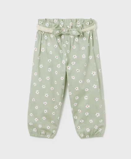 Baby belted paperbag pants