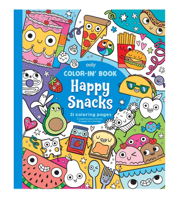 Happy Snacks Colour-in' Book