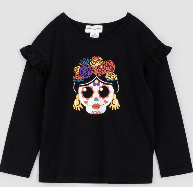 Glow-in-the-dark Calaverita on Black Top