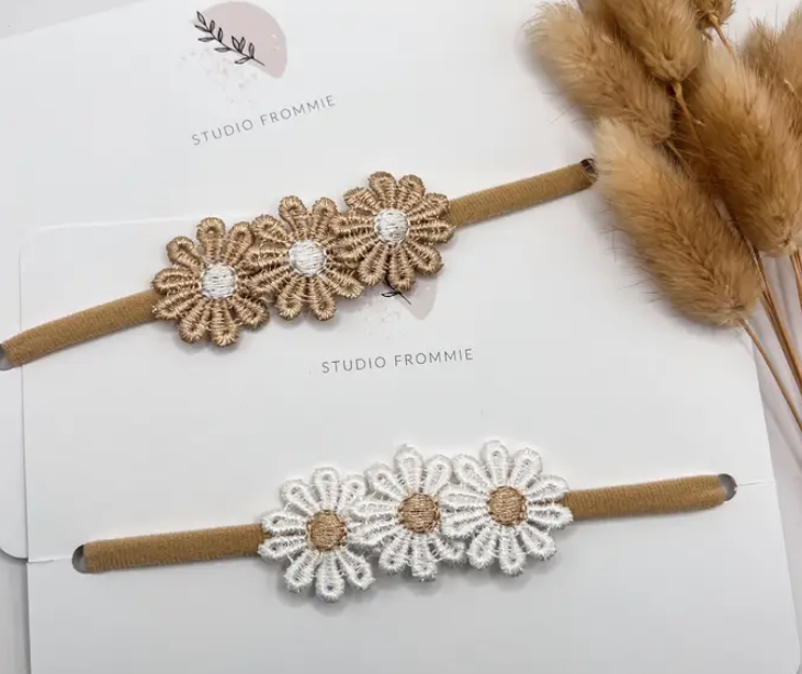 Daisy Headband - White