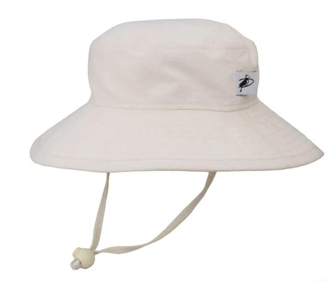 Child Sun Protection Sunbaby Hat - Oxford Cotton Bone