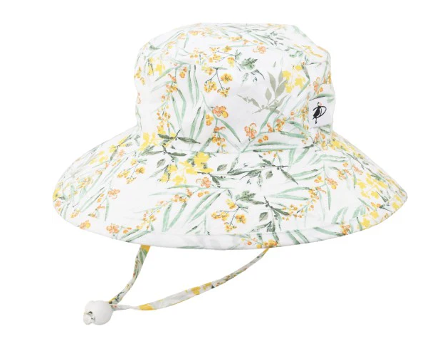 Child Sun Protection Sunbaby Hat-Cotton Prints Meadow