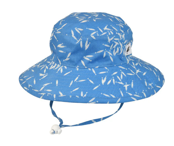 Child Sun Protection Sunbaby Hat-Cotton Prints Minnows
