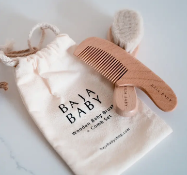 Wooden Brush & Comb Set