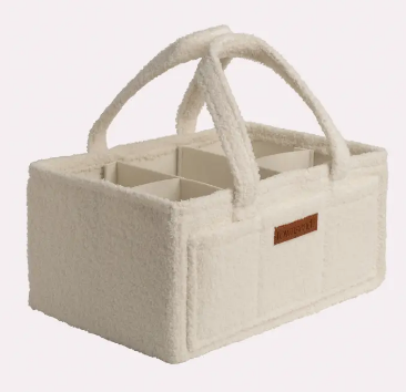 Teddy Diaper Caddy - White