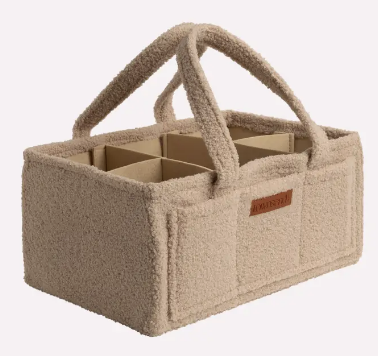 Teddy Diaper Caddy - Taupe