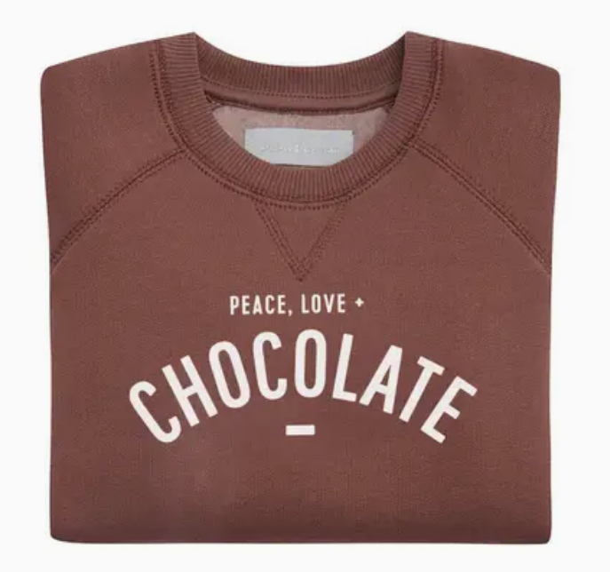 Hot Chocolate 'Peace, Love + Chocolate' Sweatshirt