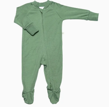 Bamboo Baby Sleeper - Hunter Green