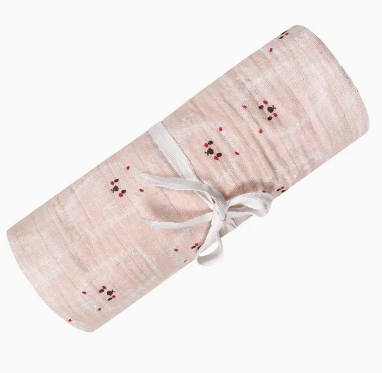 Cotton Muslin Swaddle - Hedgehogs