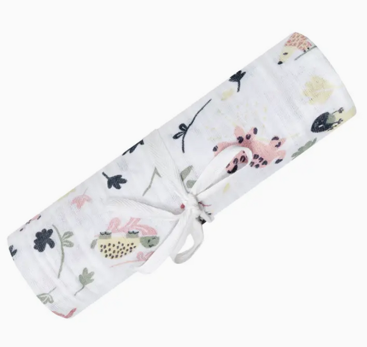 Cotton Muslin Swaddle - Lotus Jungle