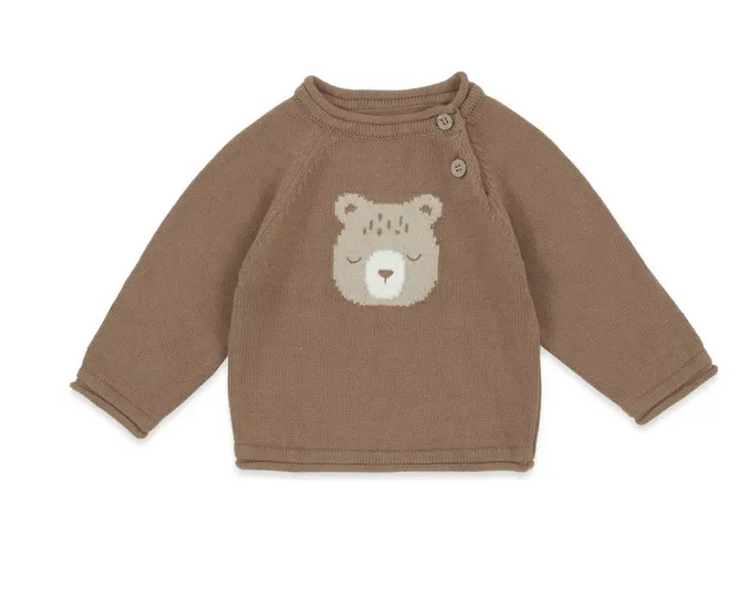 Bear Rolled Knit Jumper