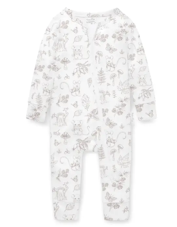 Woodland Mouse Zip Romper