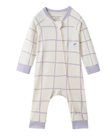 Baby Organic Cotton Zip-Up Sleeper-Milky