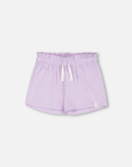 Crinkle Lavender Jersey Shorts