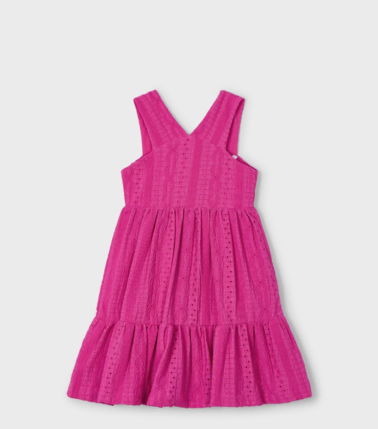 Magenta Jacquard Dress