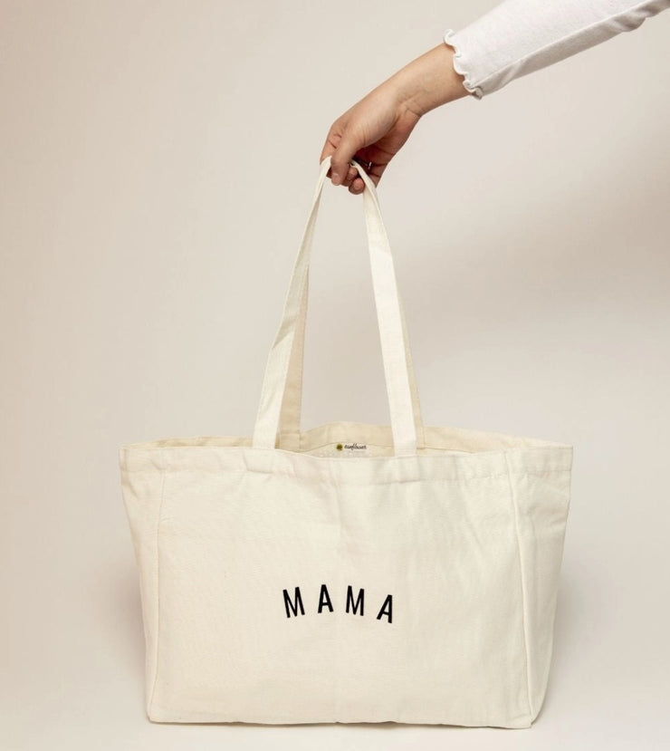 Mama Canvas Tote Bag | Stylish Eco-Friendly Diaper Bag