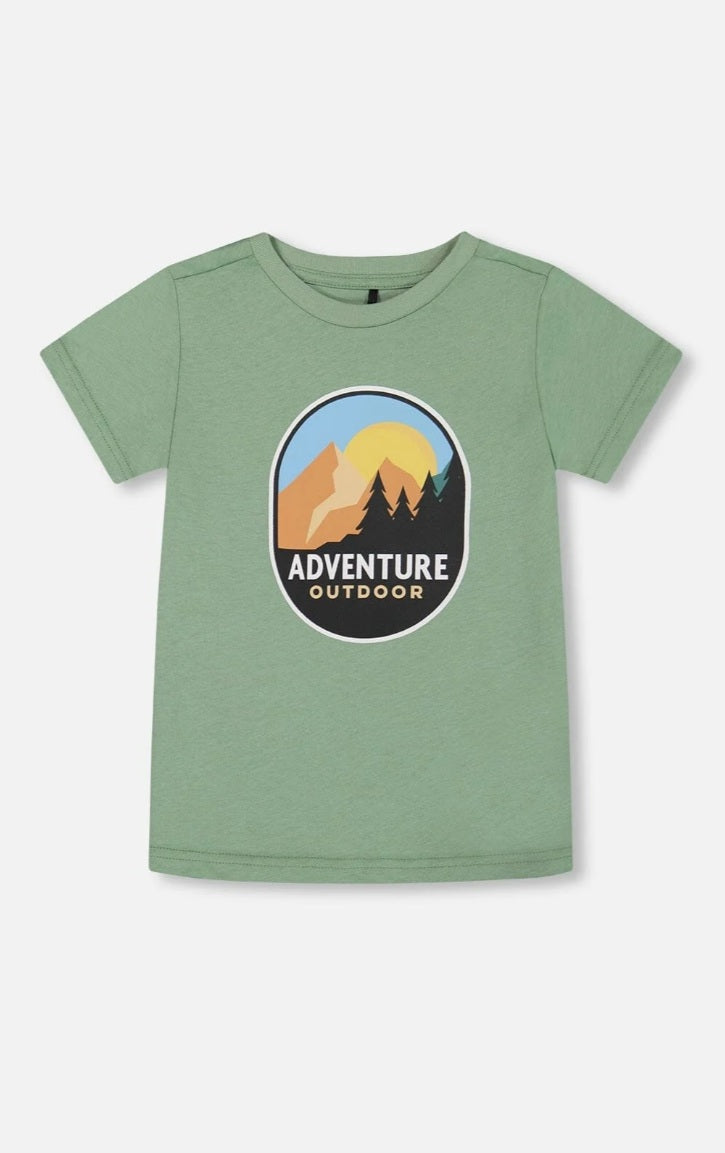 Organic Cotton Graphic Tee Sage