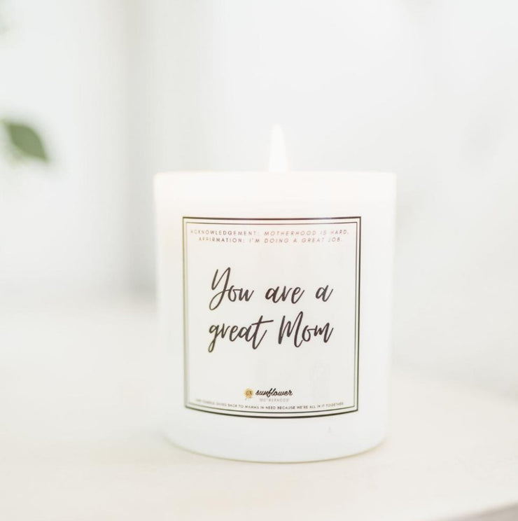 Great Mom Candle | Heartfelt Uplifting Gift For Mother