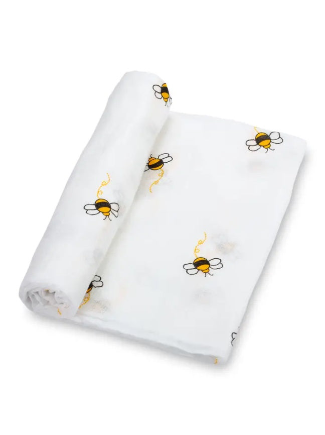 Bee-Utiful Baby Swaddle Blanket