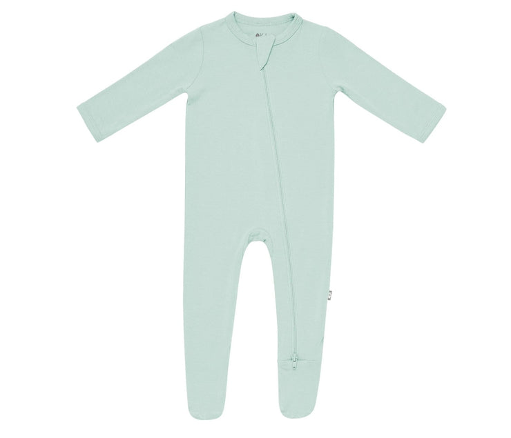 Zippered Footie in Sage