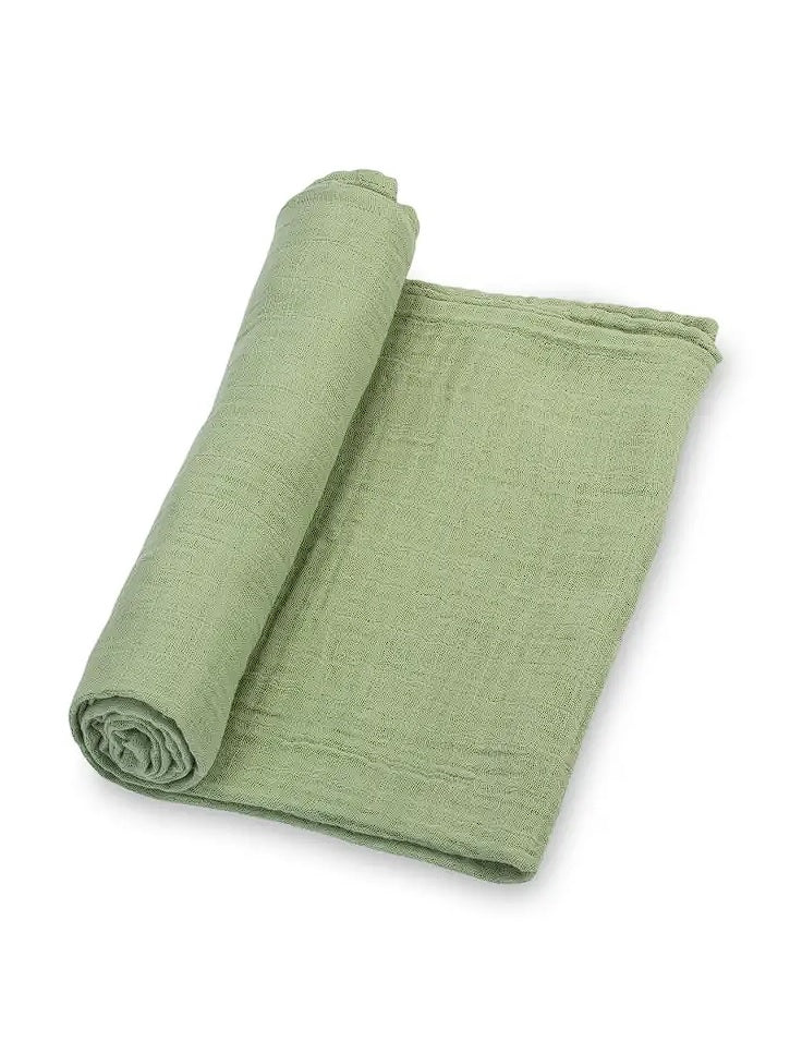 Green Baby Swaddle Blanket