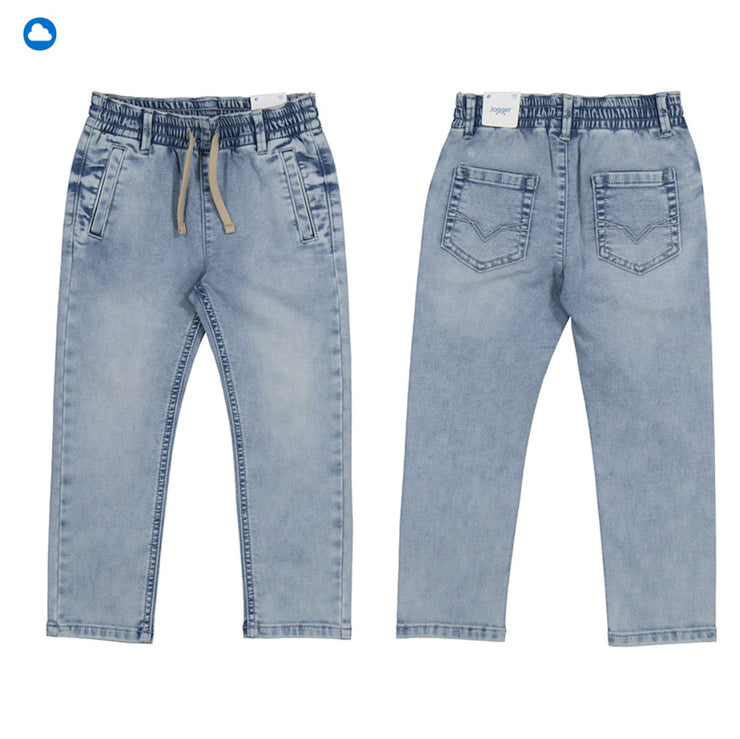 Light Wash Soft Denim Joggers